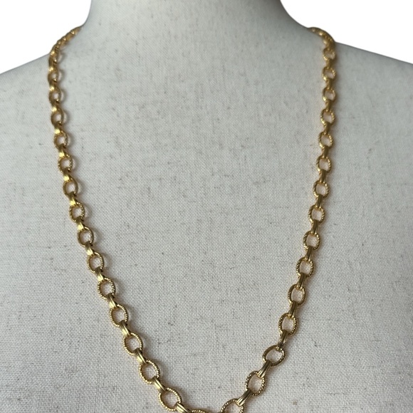 Vintage Gold-Tone Chain Necklace Set  Wear Together or Separately - Picture 5 of 8